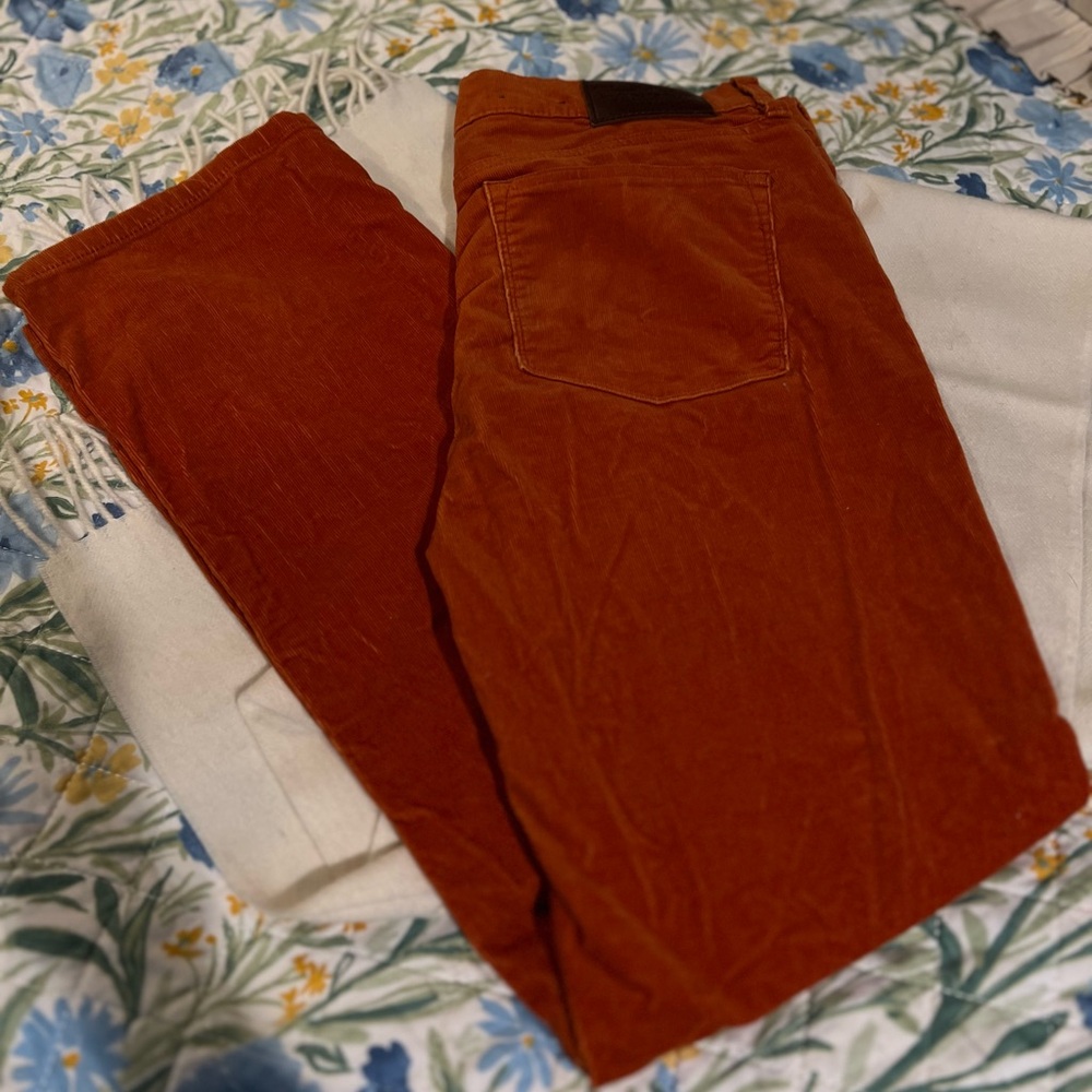 Ralph Lauren Orange Rust Corduroy Pants